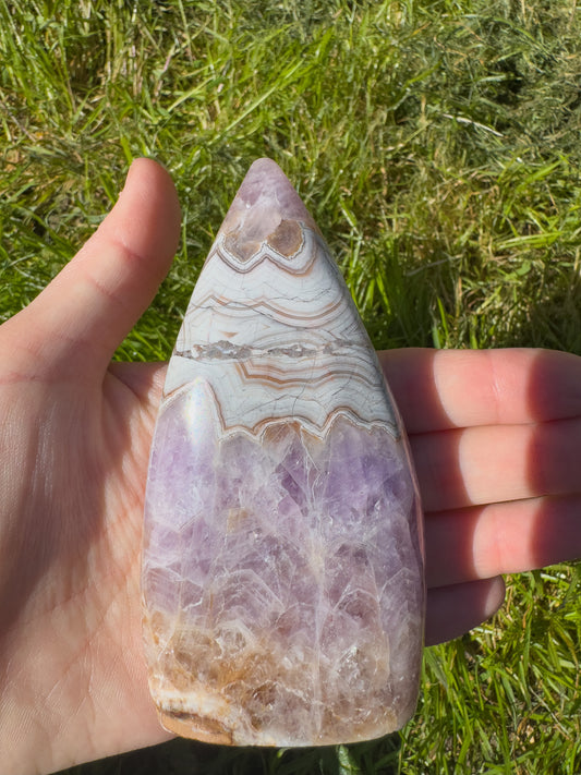 Amethyst with Crazy Lace Agate Freeform