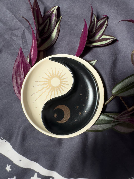 Ying Yang Sun & Moon Stackable Jewellery Dish