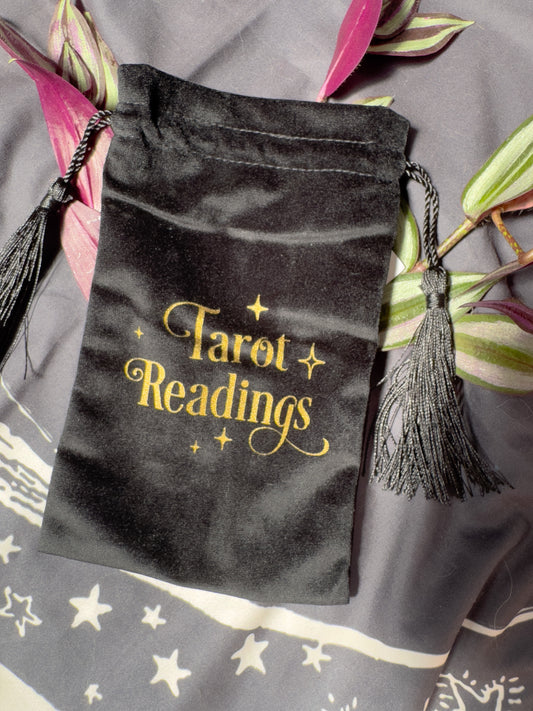Velvet Tarot Card Bags with Drawstrings