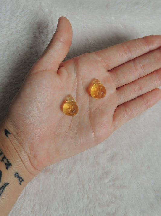 Mini Fluorite Pumpkin Carvings - themoonclub.shop