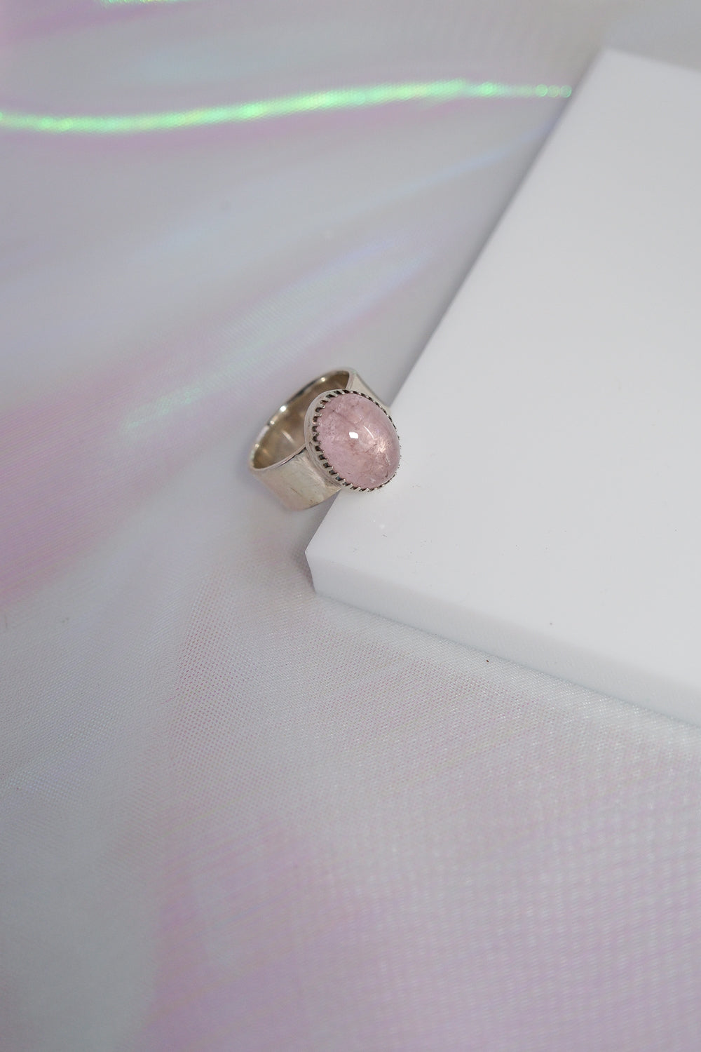 Morganite Chunky Ring | Dawn Collection - themoonclub.shop