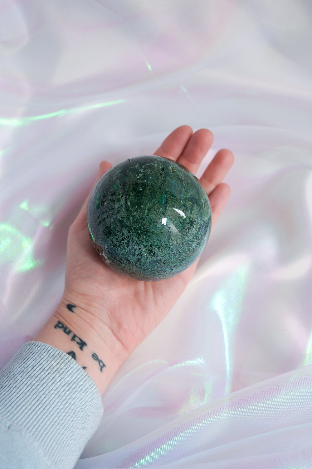 Moss Agate Sphere - themoonclub.shop