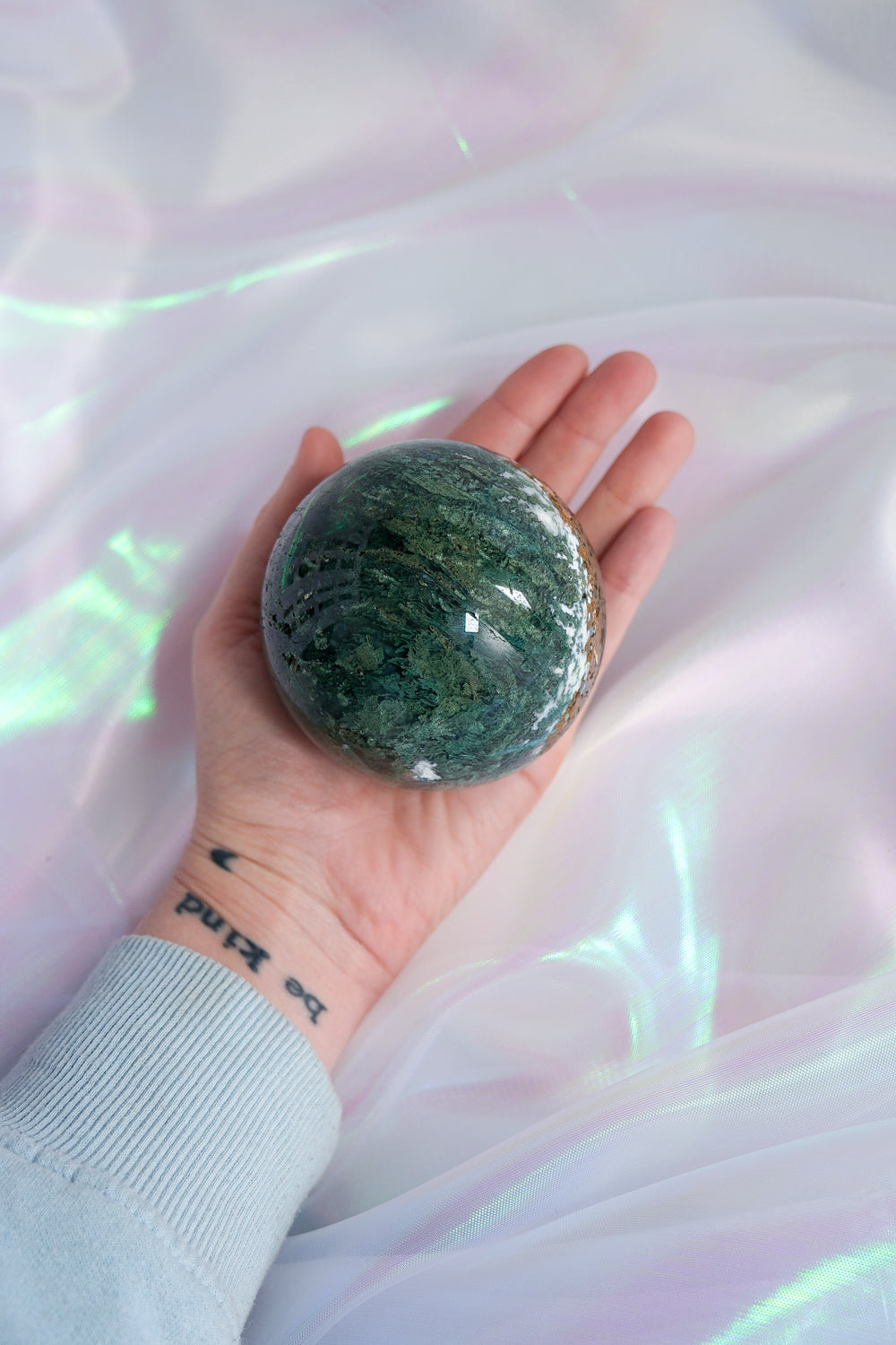 Moss Agate Sphere - themoonclub.shop