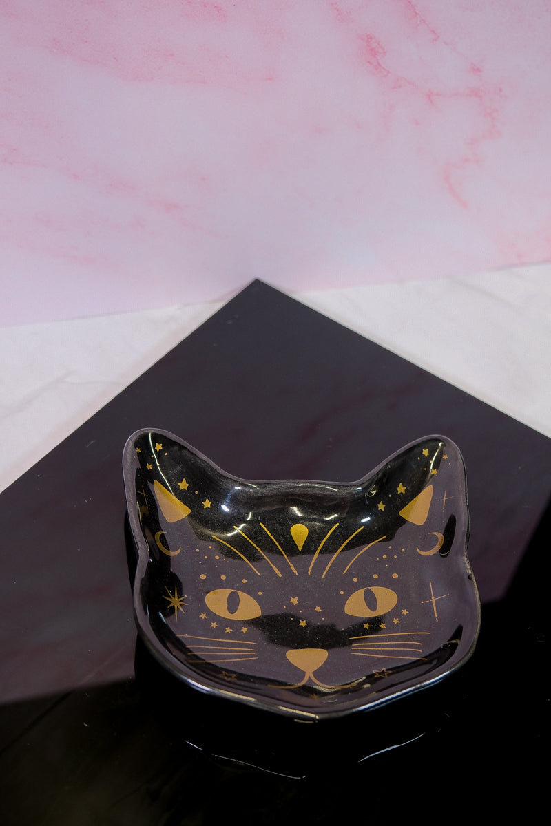 Black Cat Jewellery Dish - themoonclub.shop