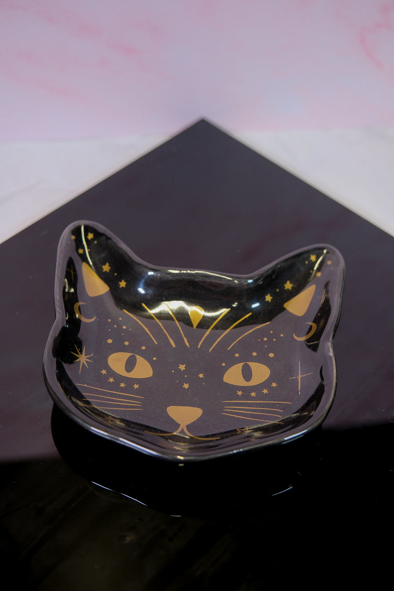 Black Cat Jewellery Dish - themoonclub.shop