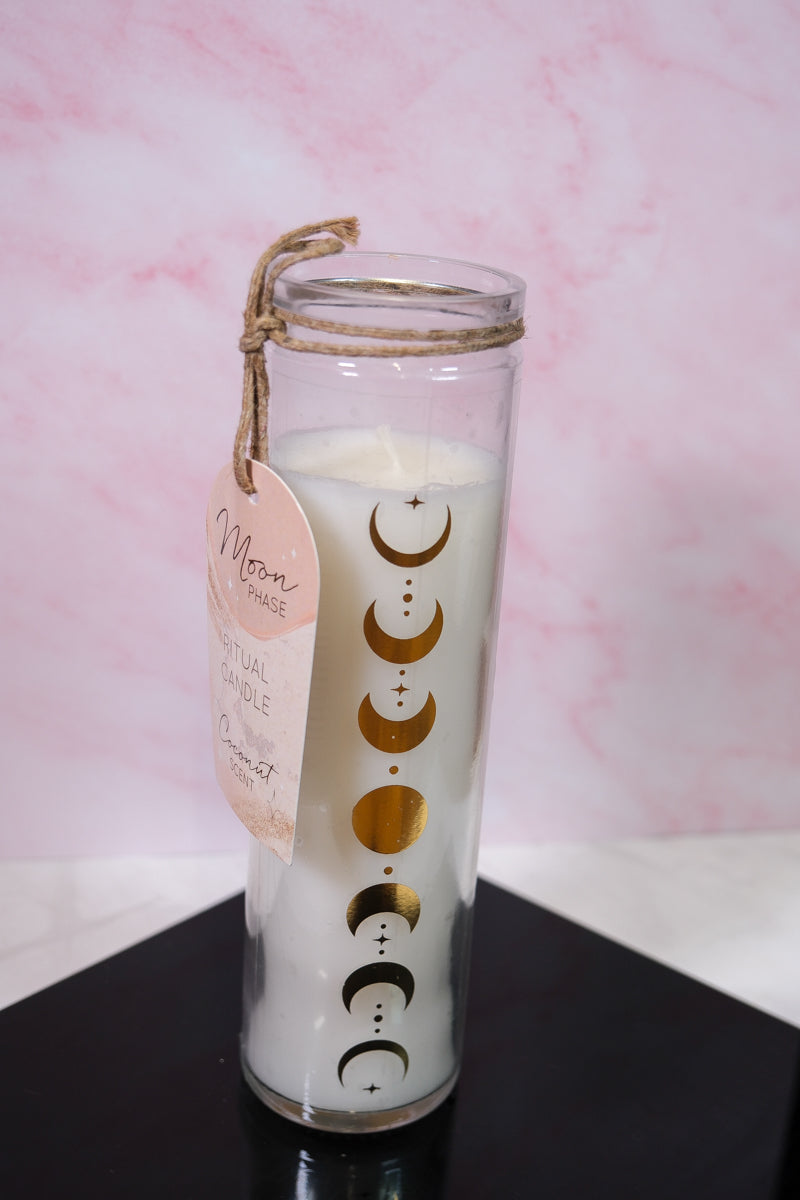 Coconut Moon Phase Candle - themoonclub.shop