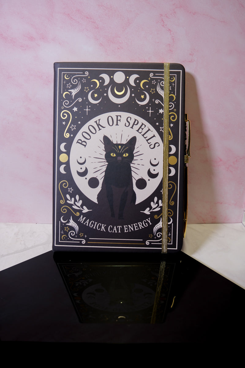 Book of Spells Cat Journal - themoonclub.shop