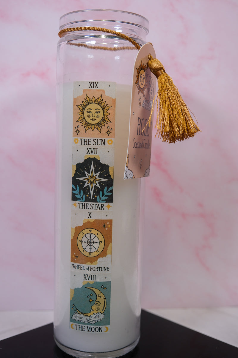 Rose Tarot Candle - themoonclub.shop