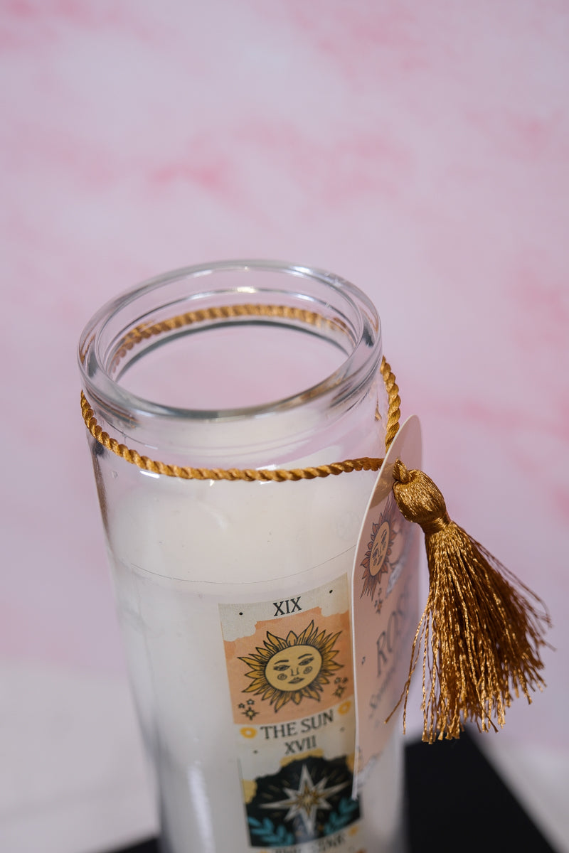 Rose Tarot Candle - themoonclub.shop