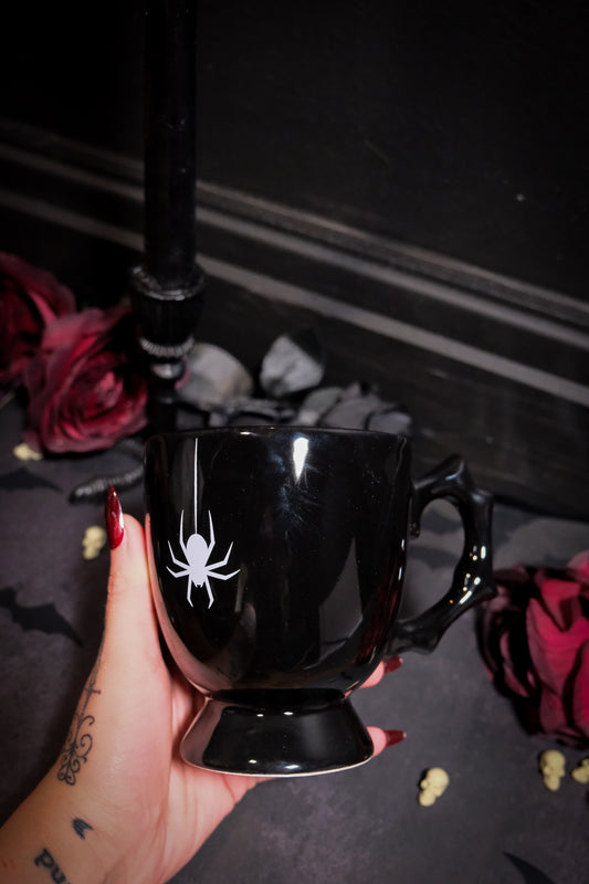 Black Spider Mug - themoonclub.shop