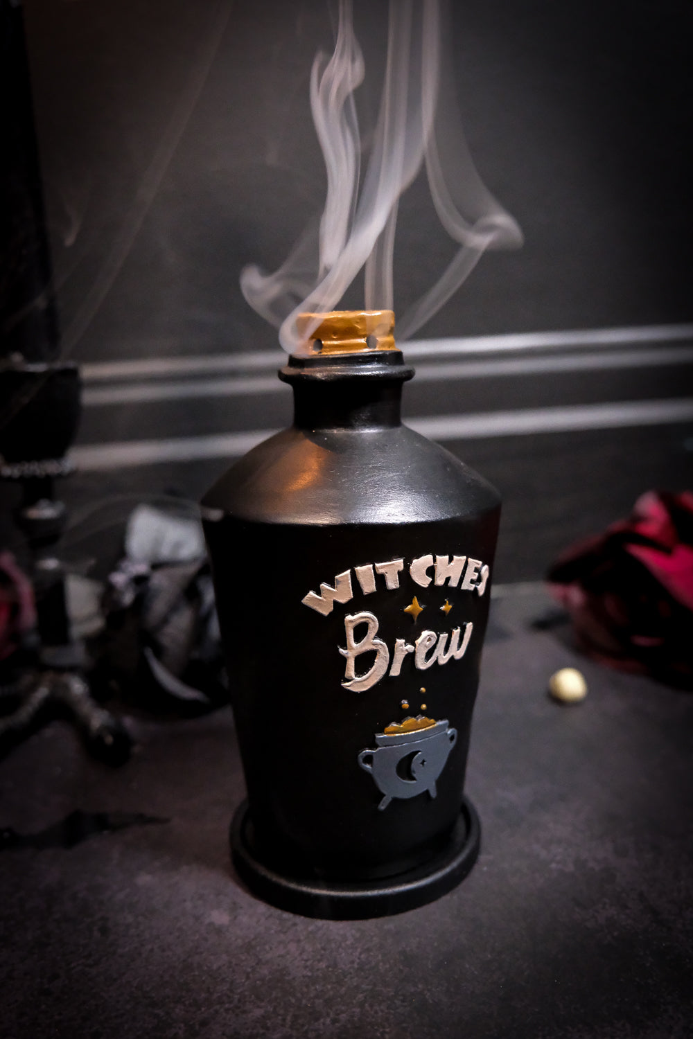 Witches Brew Potion Bottle Incense Cone Burner - themoonclub.shop