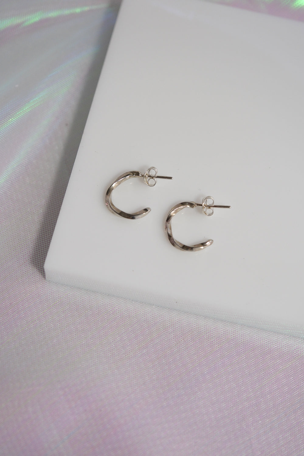 Sterling Hoop Earrings - themoonclub.shop