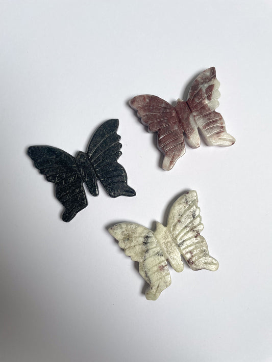 Crystal Butterfly Carvings