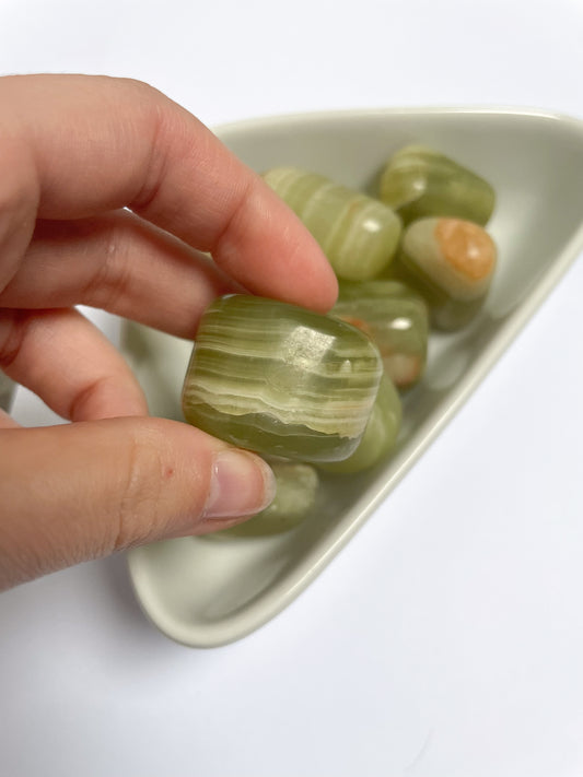 Green Onyx Tumblestones