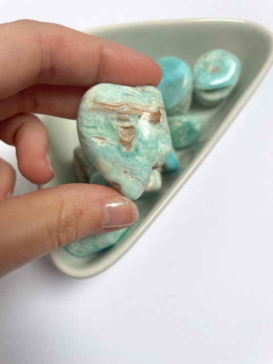Blue Aragonite Tumblestones