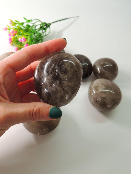 Smoky Quartz Palm Stones - themoonclub.shop
