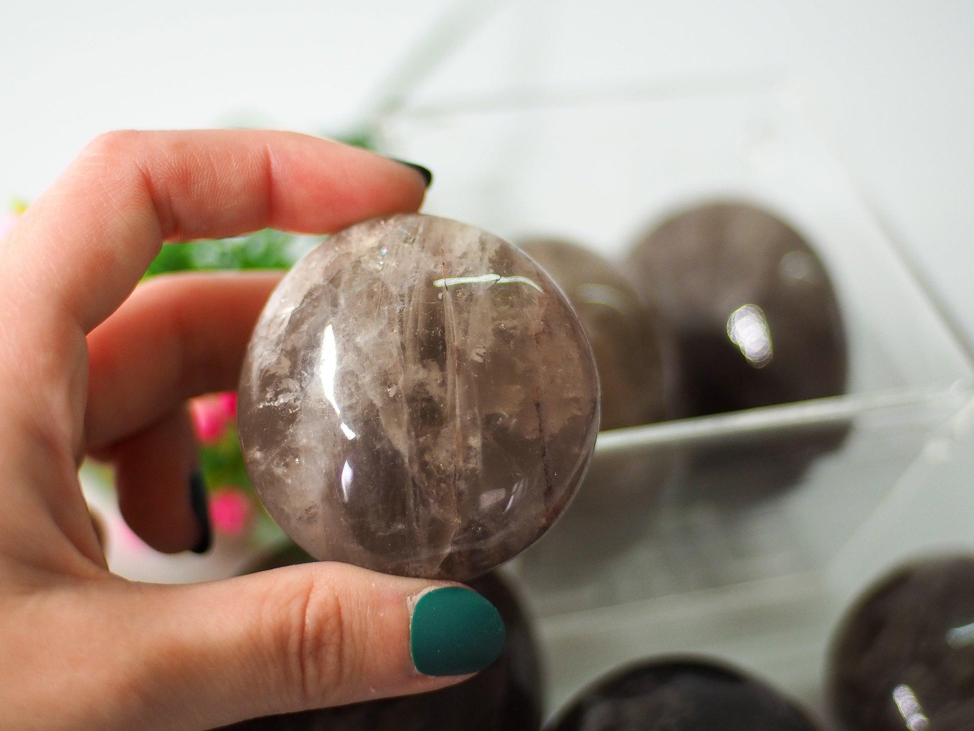 Smoky Quartz Palm Stones - themoonclub.shop