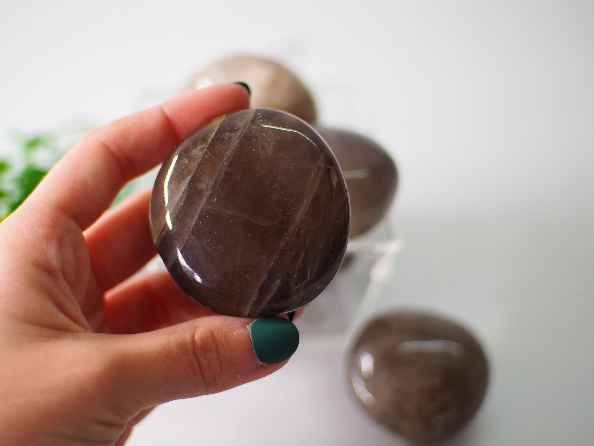 Smoky Quartz Palm Stones - themoonclub.shop