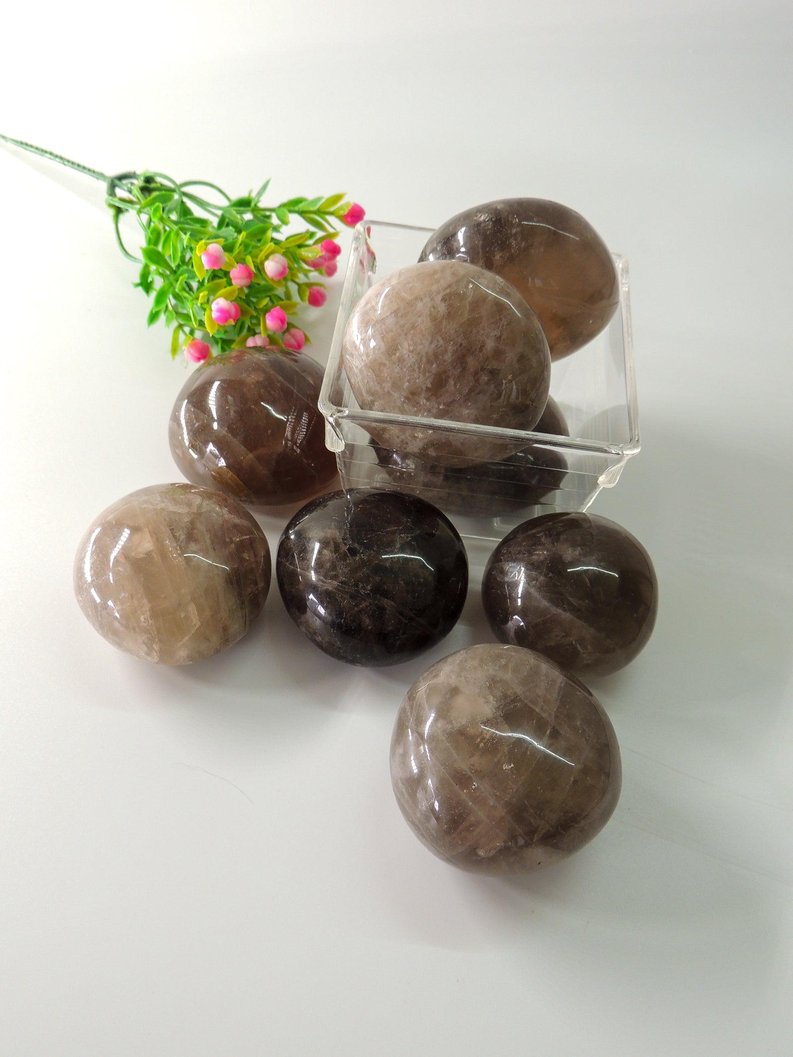 Smoky Quartz Palm Stones - themoonclub.shop