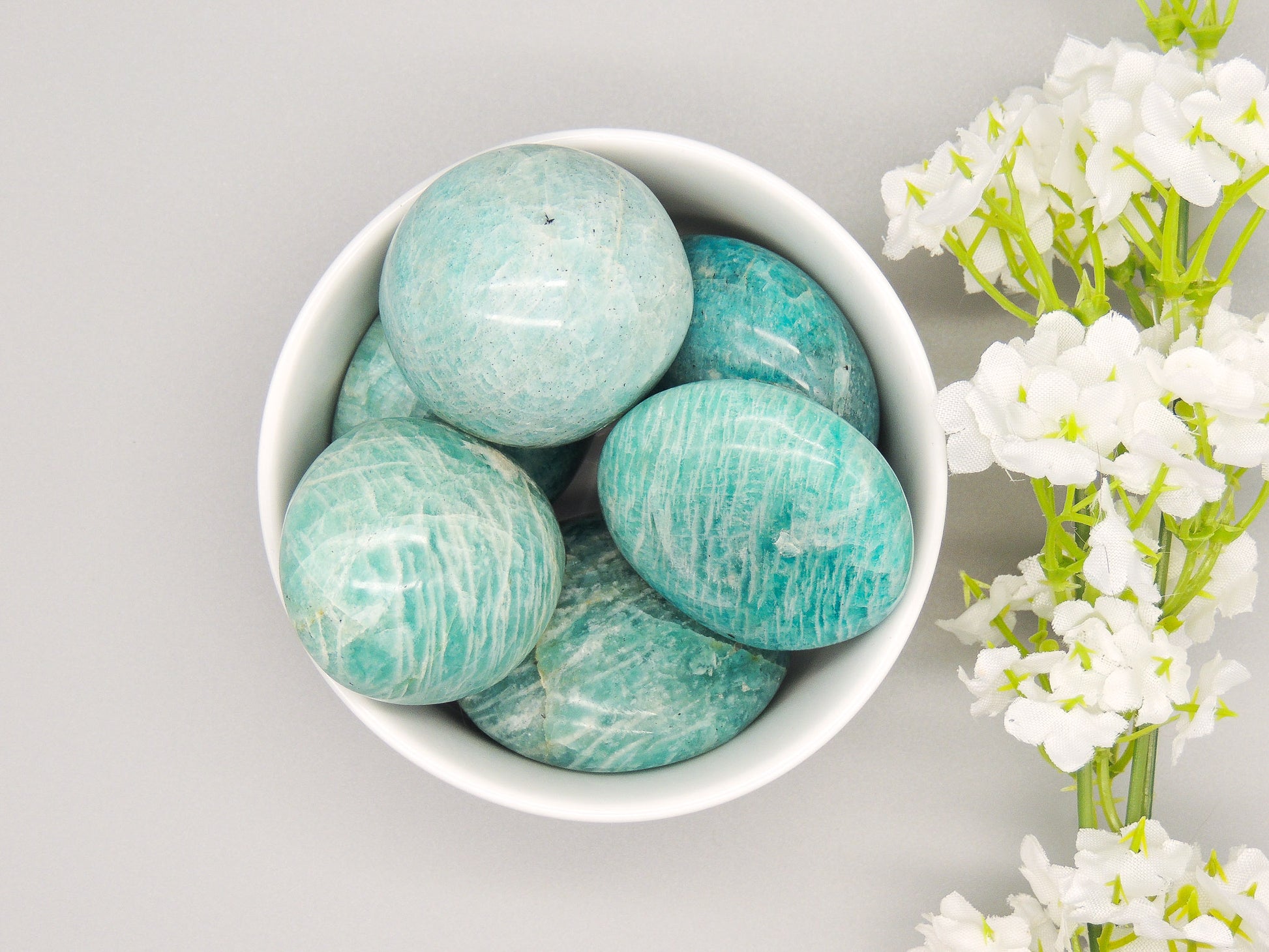 Amazonite Palm Stones - themoonclub.shop