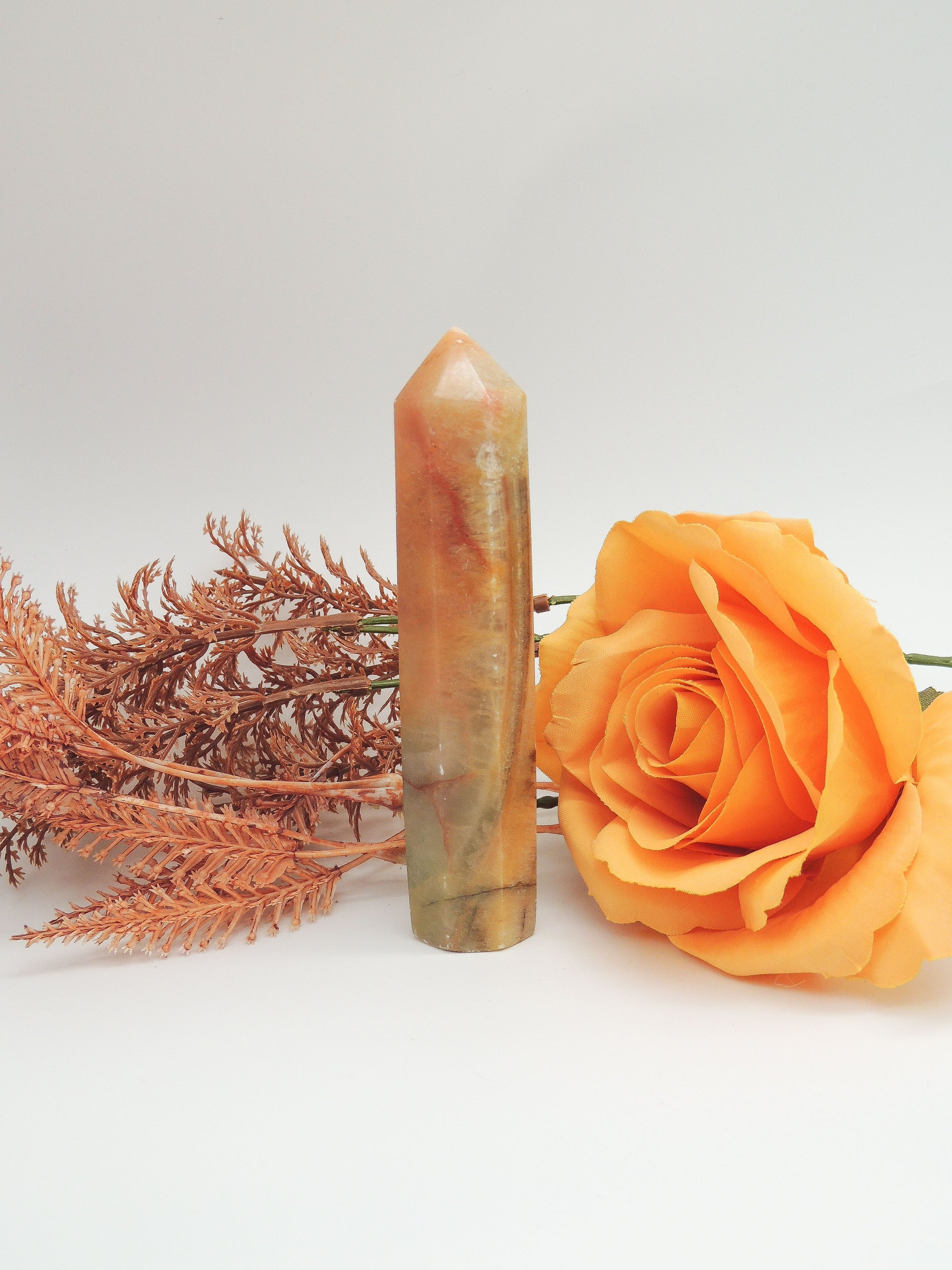 Peach Calcite Tower - themoonclub.shop